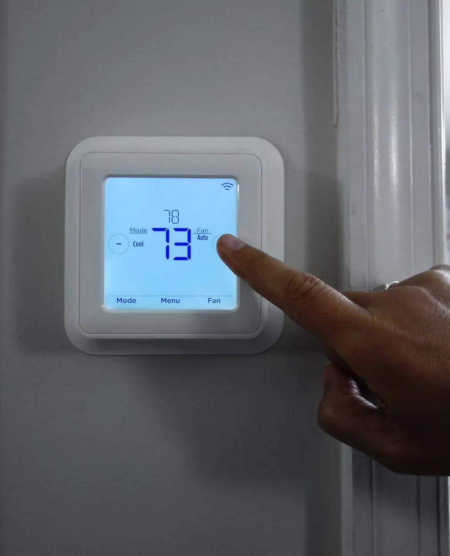 adjusting the temperature